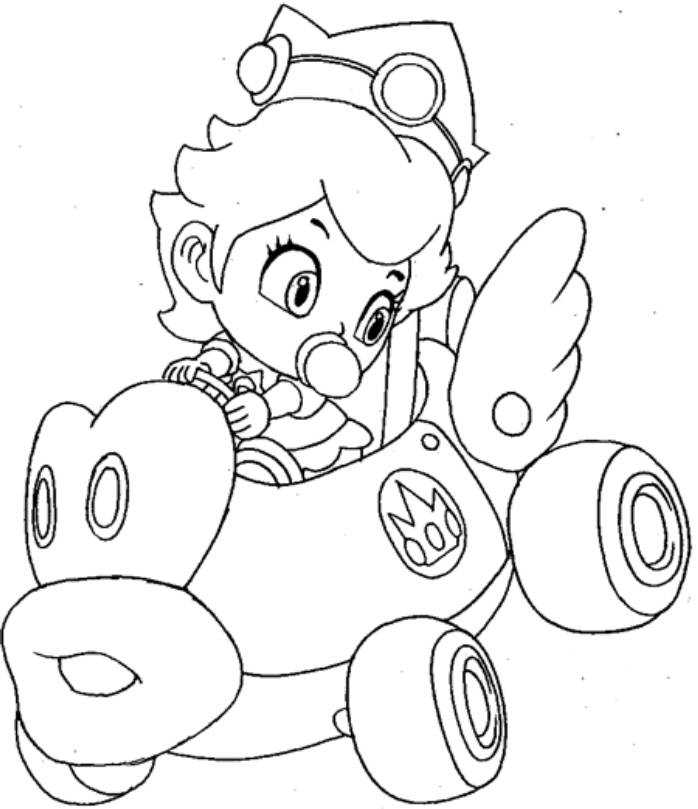 Mario Kart Wii Coloring Pages 11 Pics Of Mario Kart Wii Coloring 698x809 Mario Kart Wii Coloring Pages 11 Pics Of Mario Kart Wii Coloring