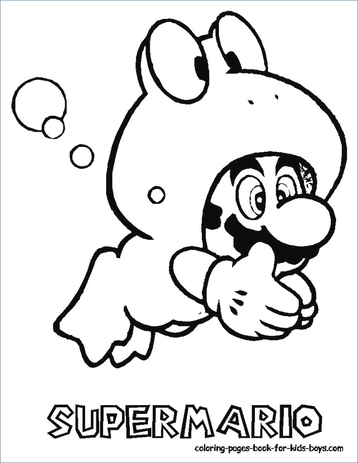 Coloring Pages New Super Mario Bros Wii 736x952 Coloring Pages New Super Mario Bros Wii