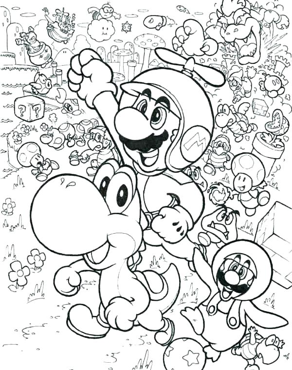 Super Mario Brothers Coloring Pages Super Coloring Download 600x760 Super Mario Brothers Coloring Pages Super Coloring Download