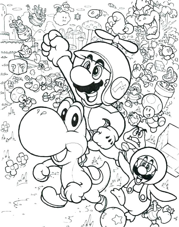 Mario Bro Coloring Pages Bros Coloring And Fly With Little Dragon 600x760 Mario Bro Coloring Pages Bros Coloring And Fly With Little Dragon