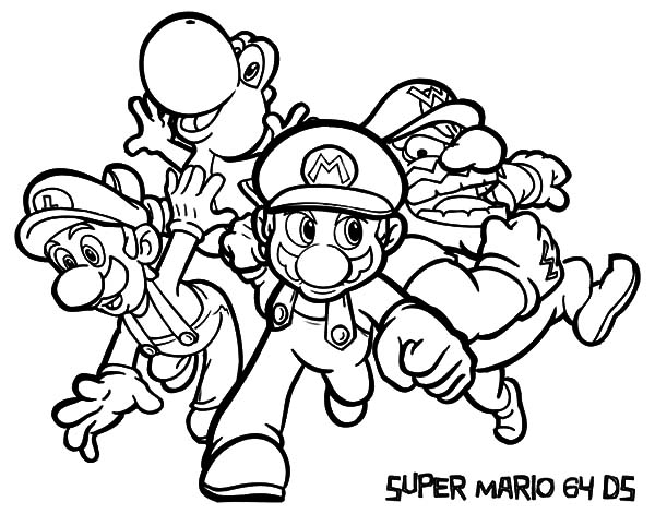 Super Mario Christmas Coloring Pages at GetColorings.com | Free ...