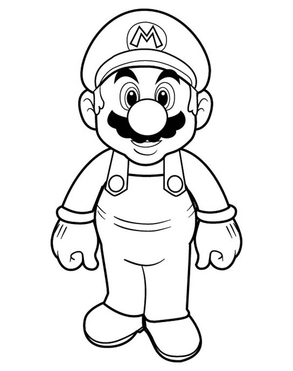 600x760 Picture Of Super Mario Brothers Coloring Page Color Luna