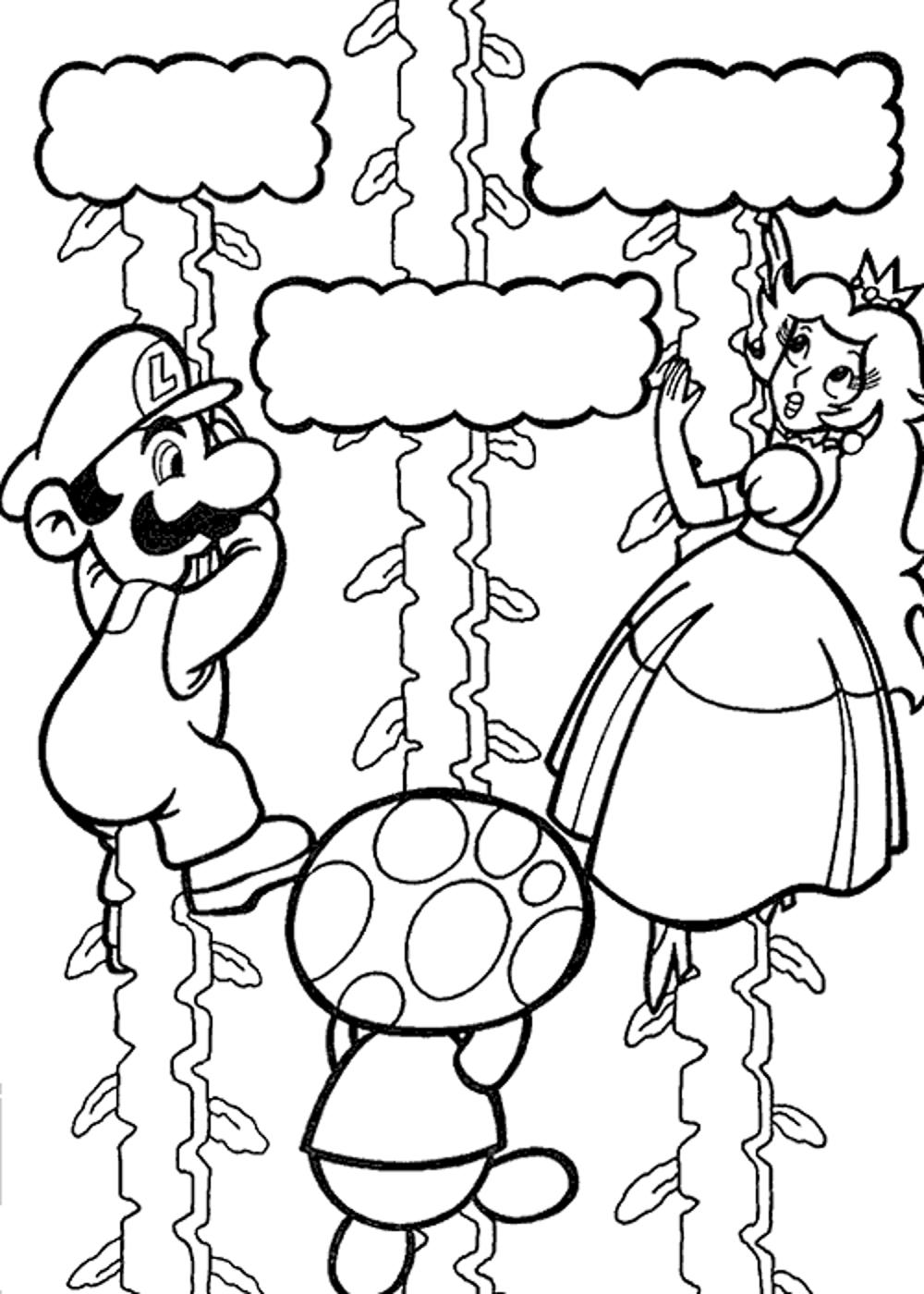 1000x1400 Super Mario Galaxy Coloring Pages