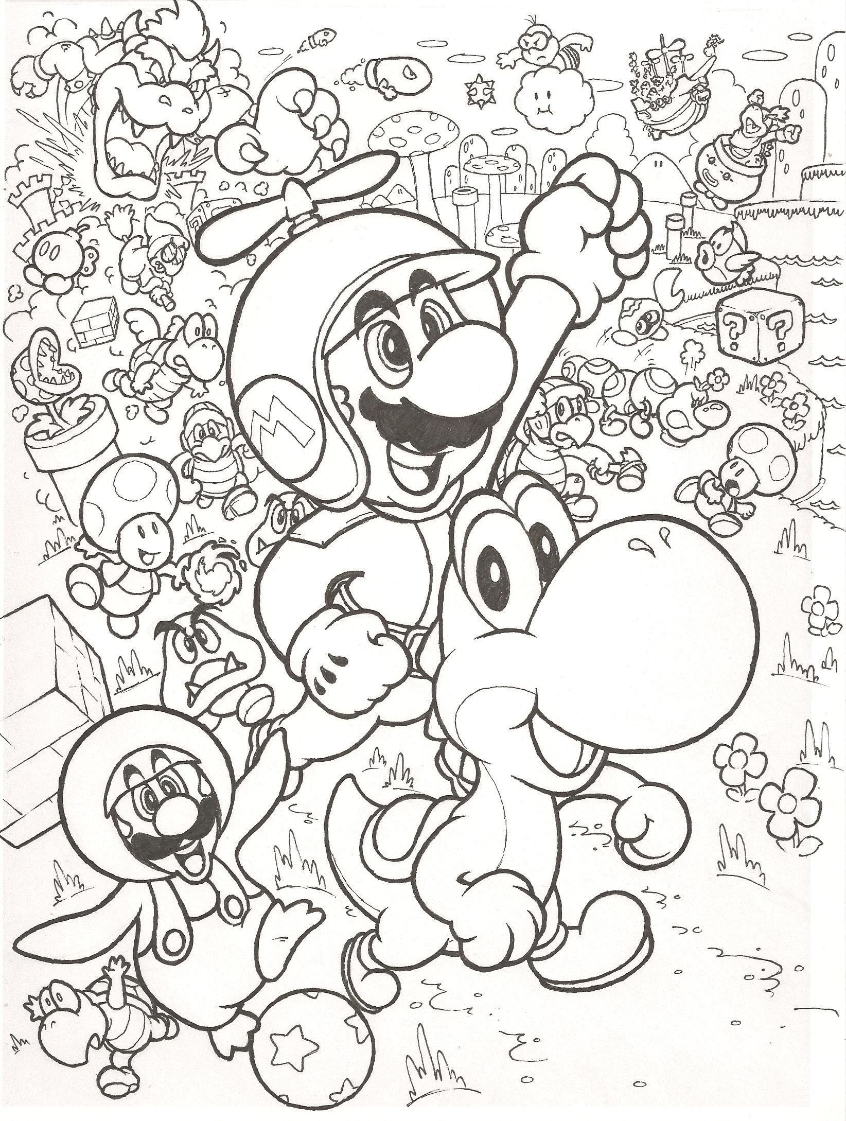 Super Mario Bros Coloring Pages 1644x2178 Super Mario Bros Coloring Pages
