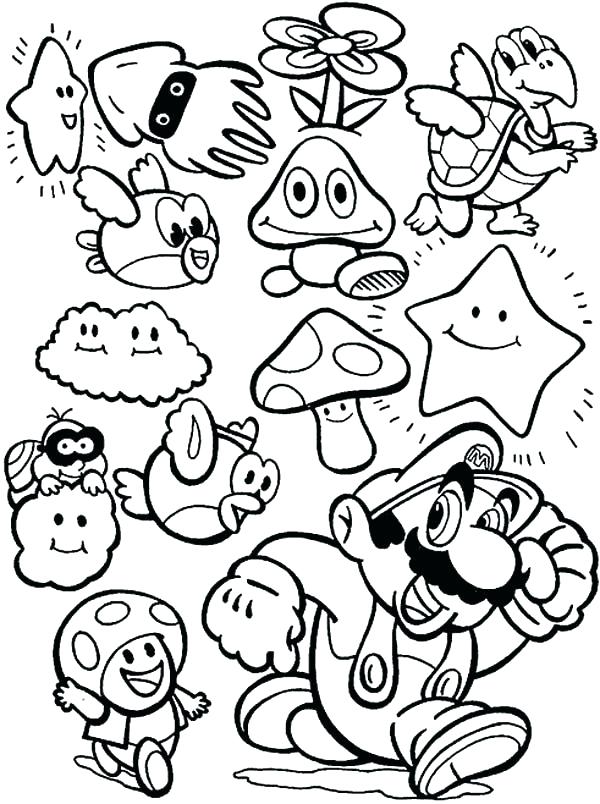 Mario Bro Coloring Pages Super Brothers Coloring Pages Super 600x804 Mario Bro Coloring Pages Super Brothers Coloring Pages Super