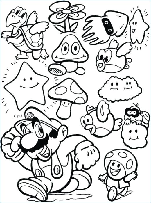Super Mario Coloring Pages Super Coloring Books Together 520x698 Super Mario Coloring Pages Super Coloring Books Together