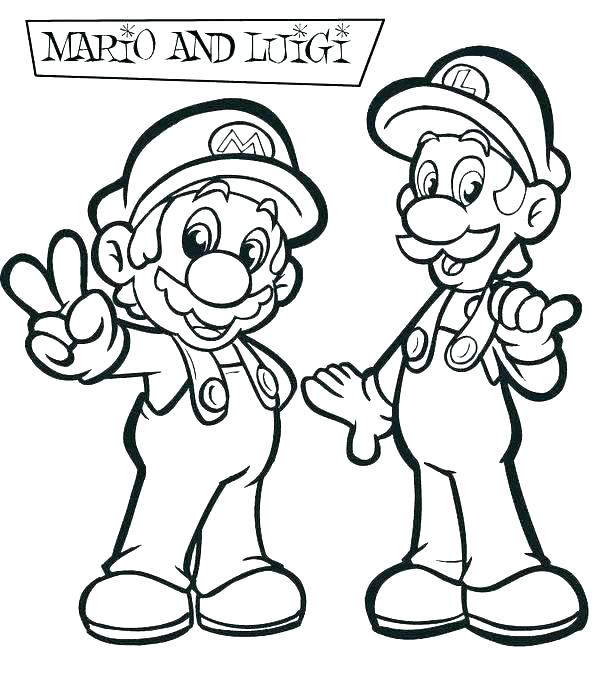 Mario Brothers Coloring Page And Coloring Pages Super Brothers 600x692 Mario Brothers Coloring Page And Coloring Pages Super Brothers