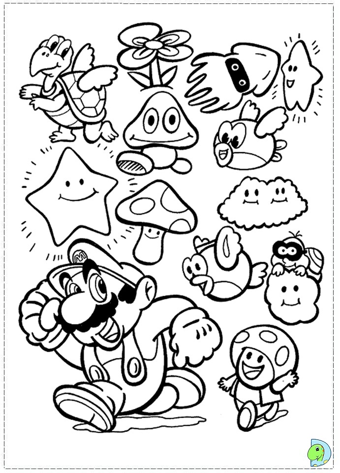 Games Super Mario Bros Coloring Pages Printable 691x960 Games Super Mario Bros Coloring Pages Printable