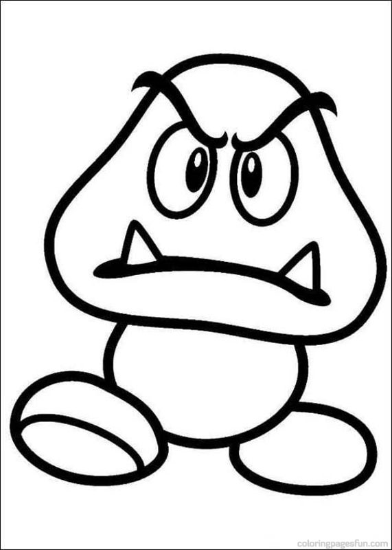 Mario Mushroom Coloring Pages 571x800 Mario Mushroom Coloring Pages