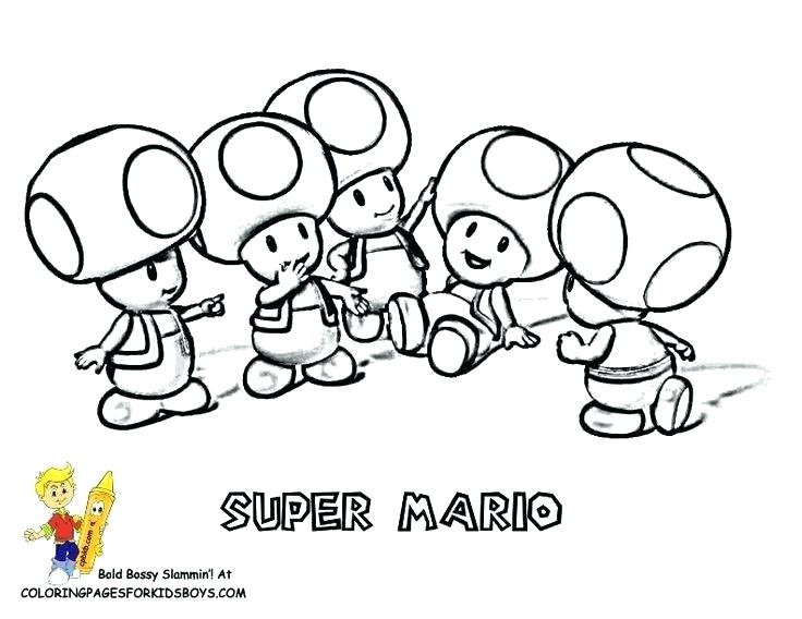 Super Mario Toad Coloring Pages at GetColorings.com | Free printable ...