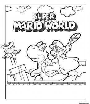 Print Out Super Mario World Coloring Pages For Kids 291x338 Print Out Super Mario World Coloring Pages For Kids