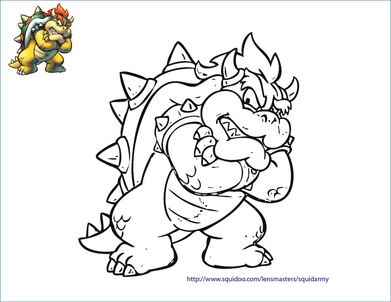 Super Mario World Coloring Page 792x612 Super Mario World Coloring Page