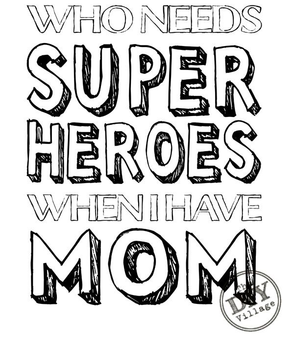 600x703 Mom Superhero Printable Printable Coloring Sheets, Superhero