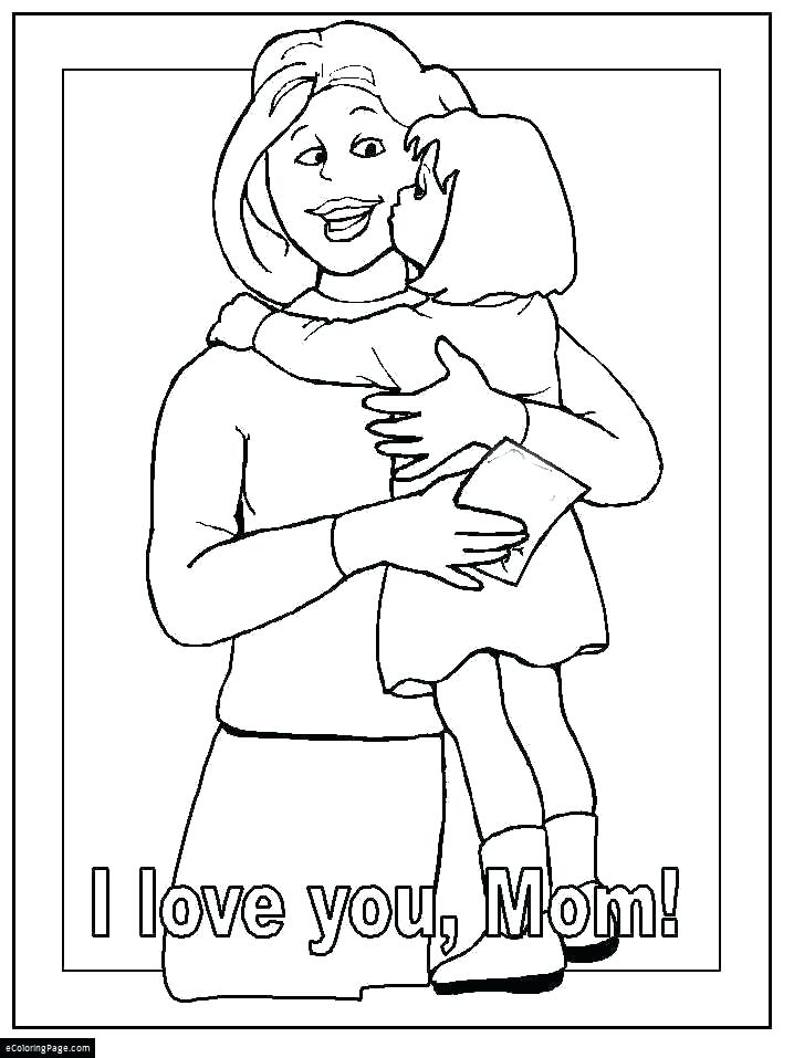 718x957 Mommy Coloring Pages Mom Coloring Pages Mother Coloring Pages