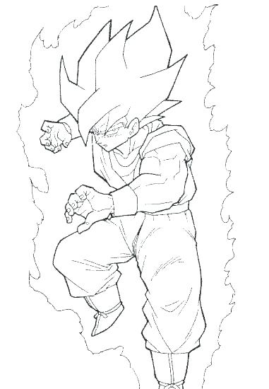 Goku Coloring Games Dragon Ball Z Goku Super Saiyan 4 Coloring 381x550 Goku Coloring Games Dragon Ball Z Goku Super Saiyan 4 Coloring