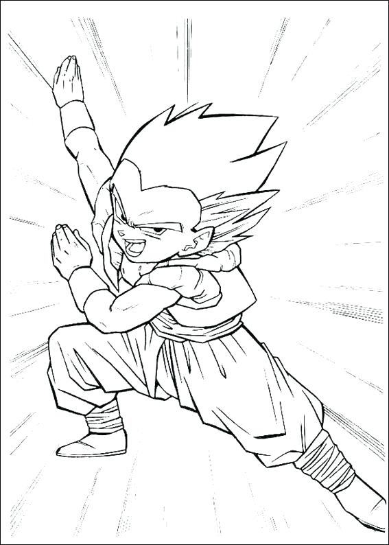 Goku Coloring Sheets Dragon Ball Z Goku Super Saiyan 4 Coloring 567x794 Goku Coloring Sheets Dragon Ball Z Goku Super Saiyan 4 Coloring