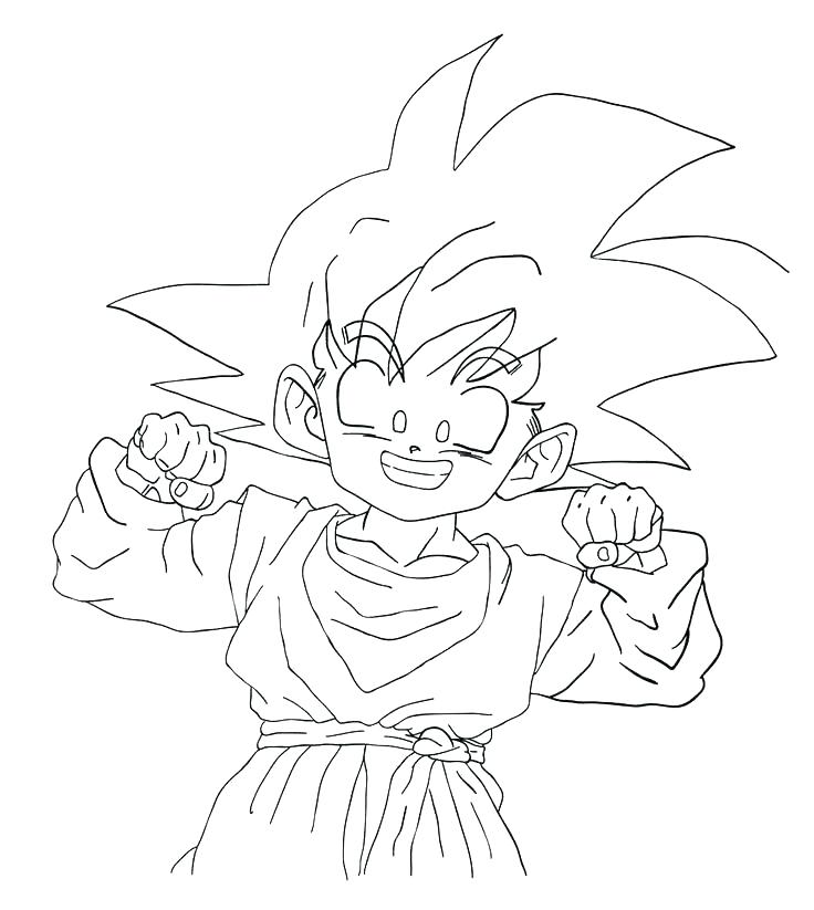 736x823 Super Saiyan Coloring Pages