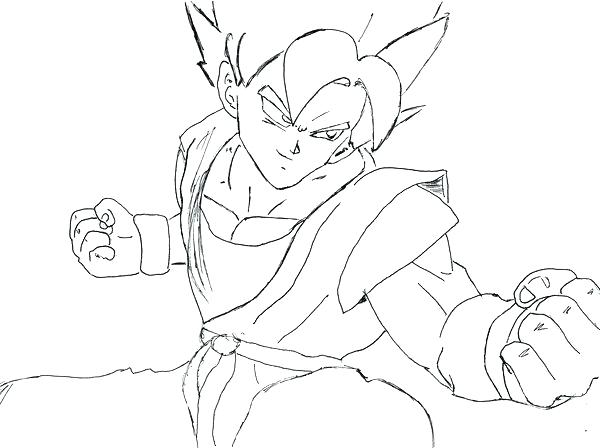 600x448 Dragon Ball Z Goku Coloring Pages Color Super Coloring Pages