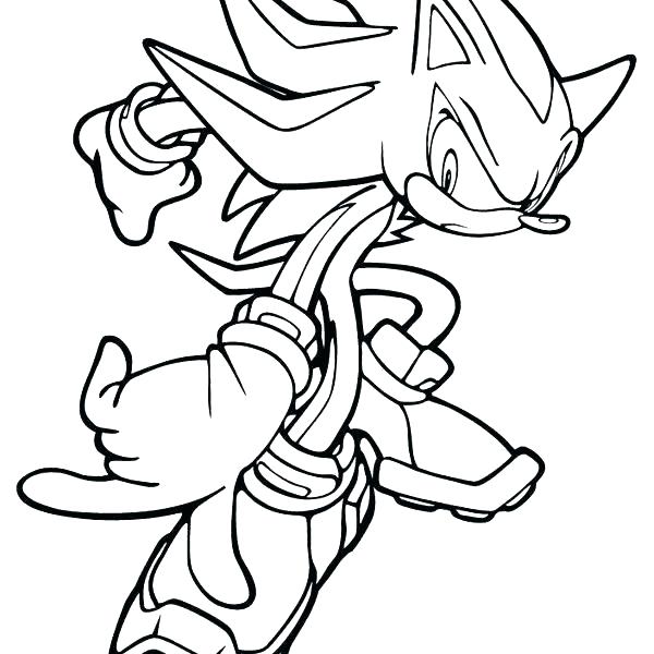 600x600 Shadow Coloring Pages Shadow The Hedgehog Coloring Pages Shadow