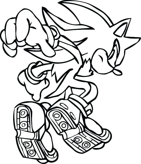 600x698 Coloring Pages Hedgehog Sonic The Hedgehog Coloring Page Shadow