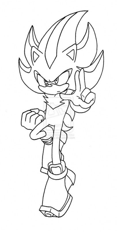 406x800 Shadow Hedgehog Coloring Pages Posts Super Shadow