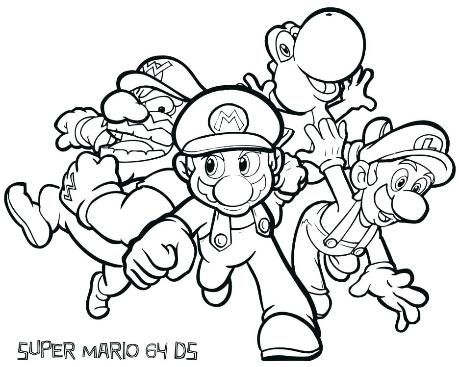 936x749 Paper Mario Characters Coloring Pages Printable Coloring Super
