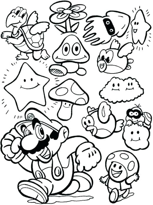 520x698 Interesting Dtlk Coloring Pages Super Smash Bros Brawl Coloring