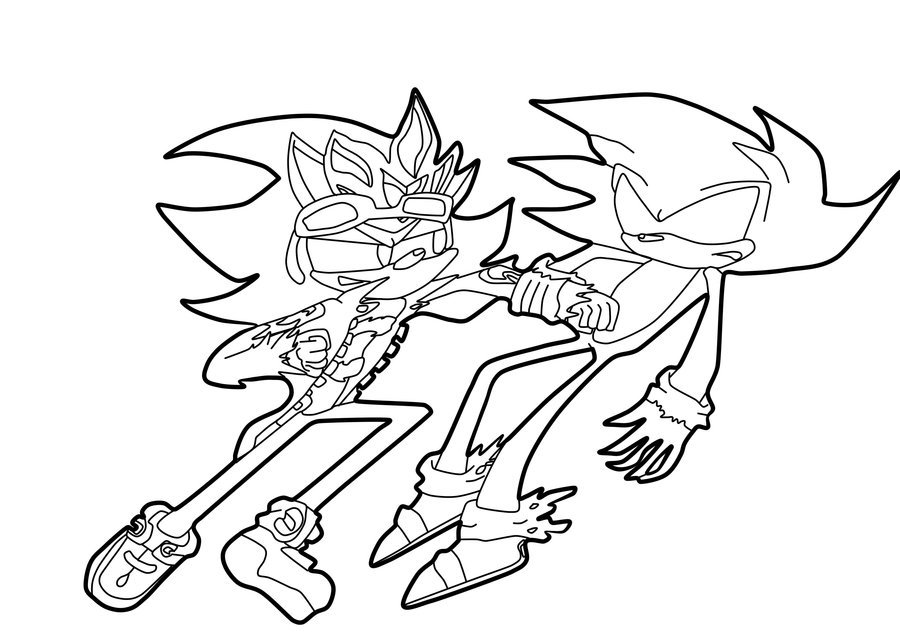 Sonic Style Coloring Pages 900x638 Sonic Style Coloring Pages