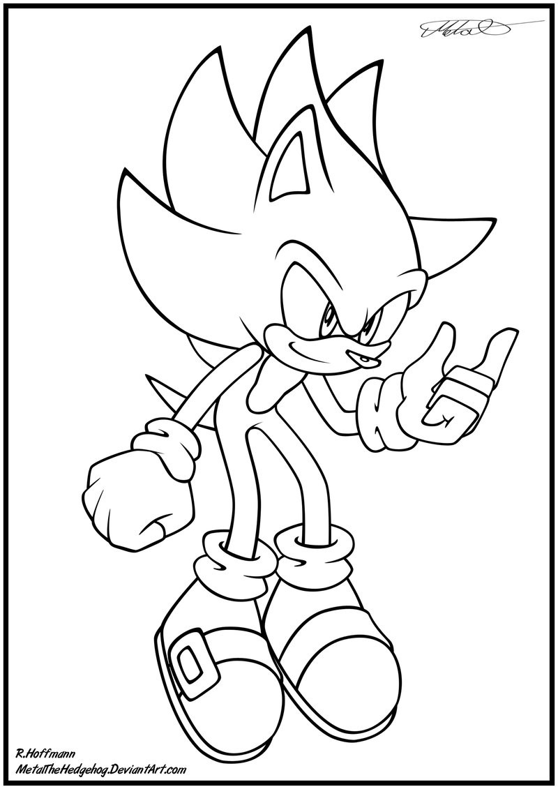 800x1131 Super Sonic The Hedgehog Coloring Pages Acpra