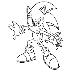 230x230 21 Sonic The Hedgehog Coloring Pages