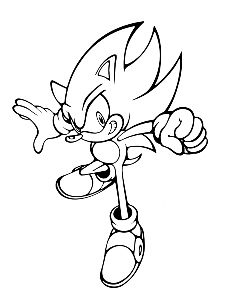 753x1024 21 Super Sonic Coloring Pages Printable Free Coloring Pages