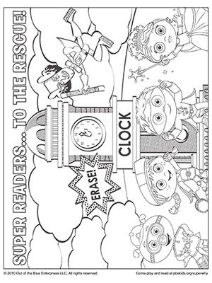 Super Why Coloring Pages 300x400 Super Why Coloring Pages