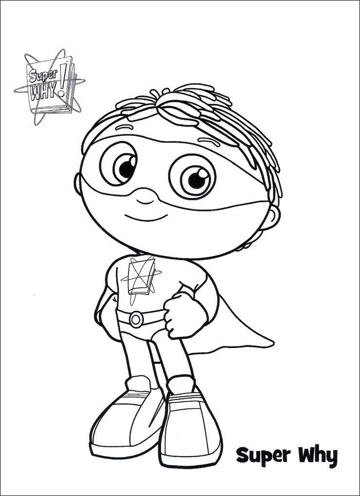 Super Why Coloring Pages Printable 740x1018 Super Why Coloring Pages Printable
