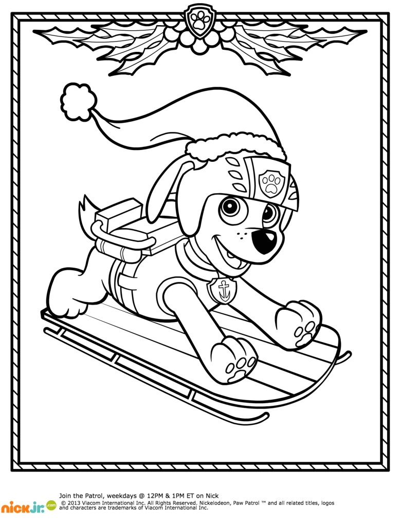 780x1024 Printable Paw Patrol Winter Rescues Plus A Paw Patrol Coloring