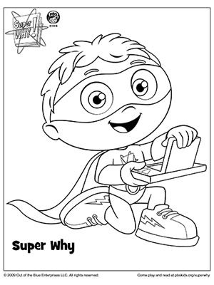 Super Why Coloring Book Pages Parents, Books And Birthdays 300x400 Super Why Coloring Book Pages Parents, Books And Birthdays