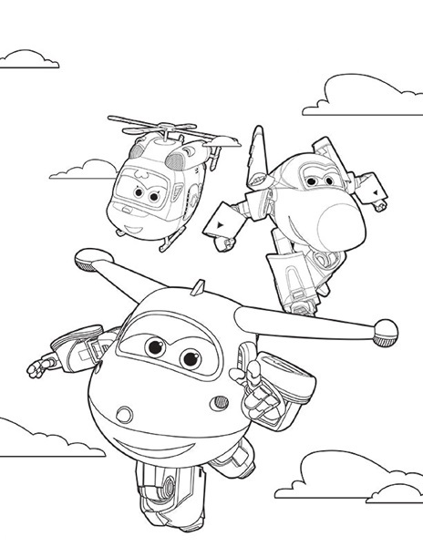 Super Wings Coloring Pages 464x600 Super Wings Coloring Pages