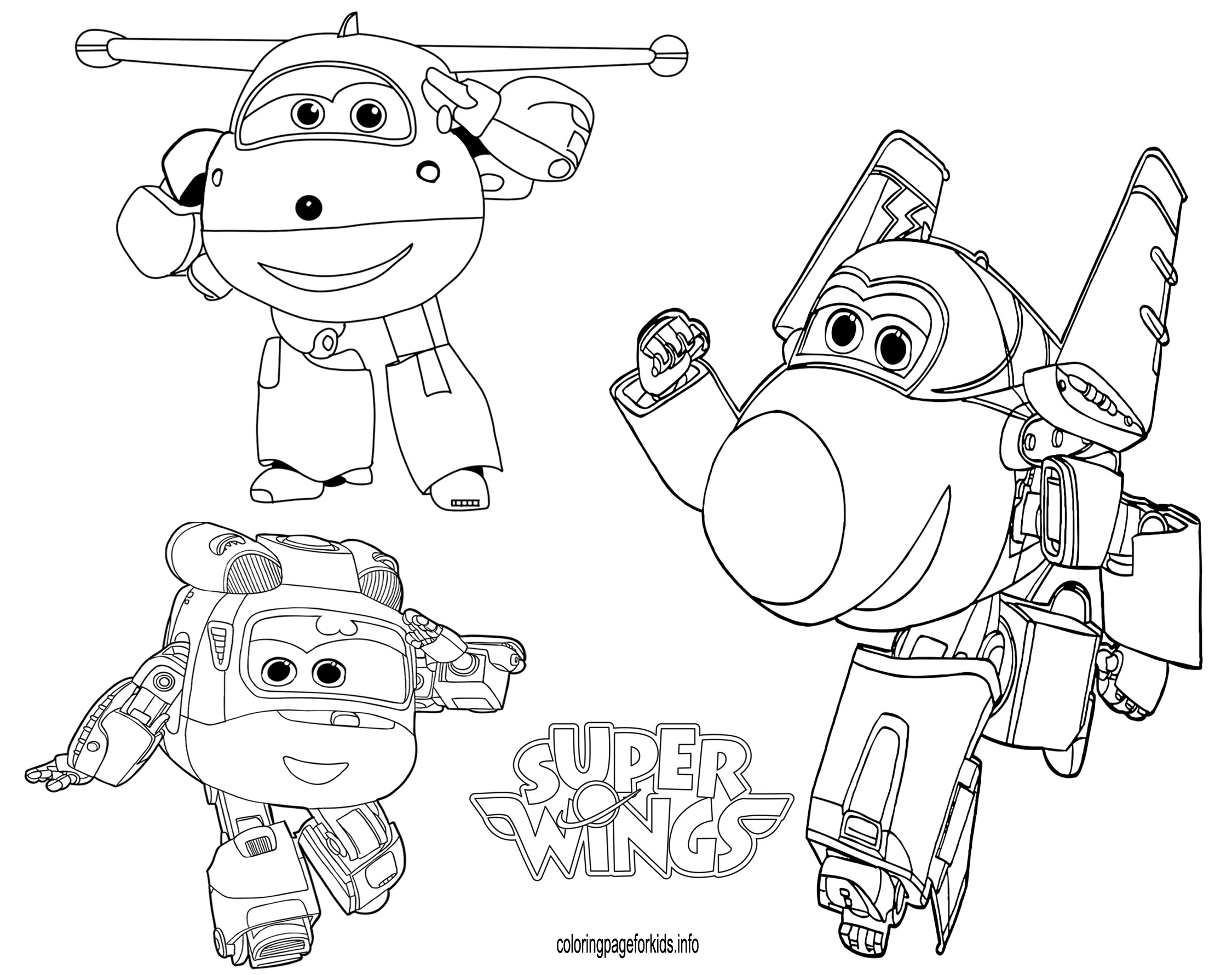 Super Wings Coloring Pages For Kids Printable 2250x1781 Super Wings Coloring Pages For Kids Printable