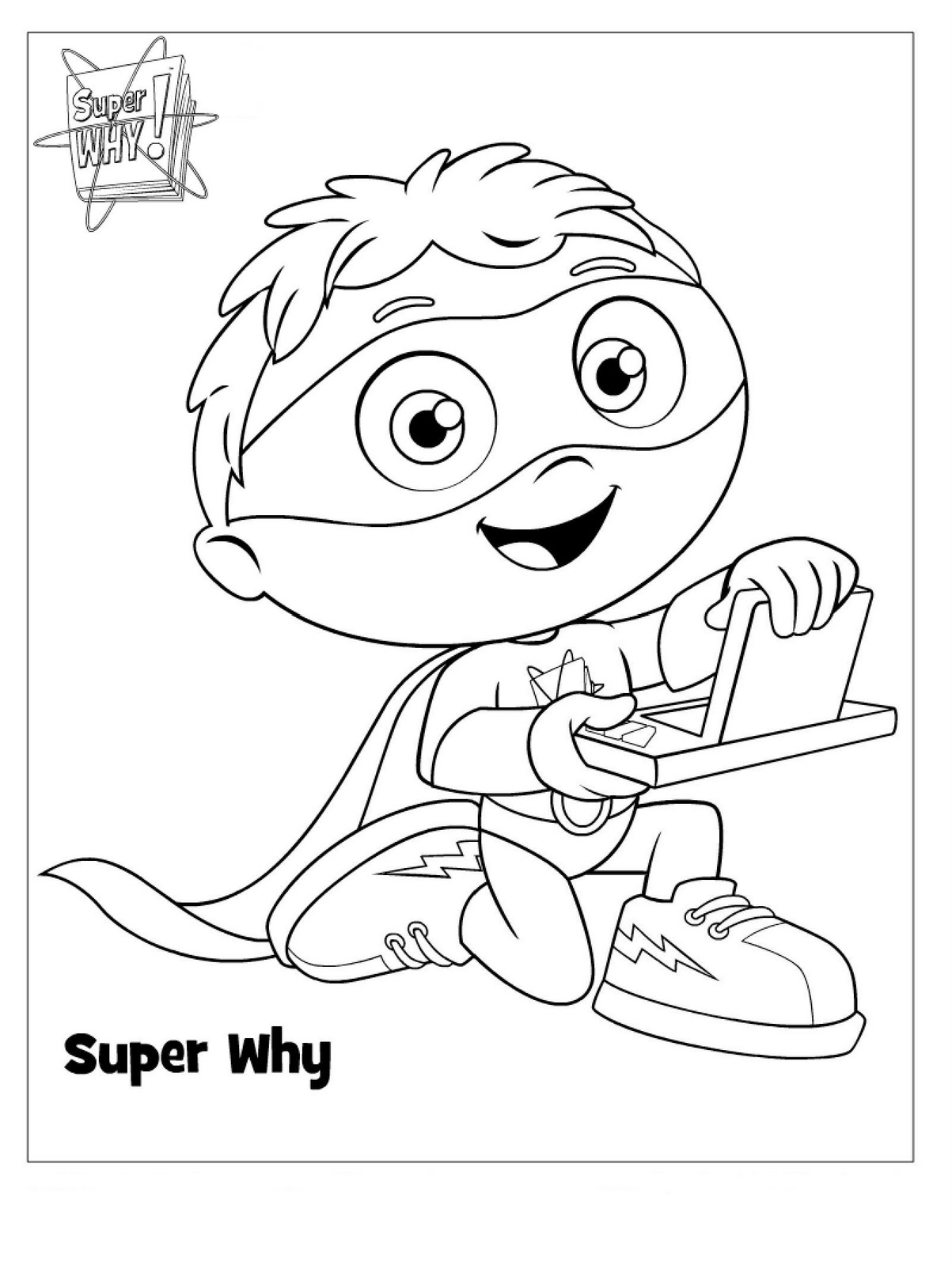 1203x1600 Super Why Coloring Pages