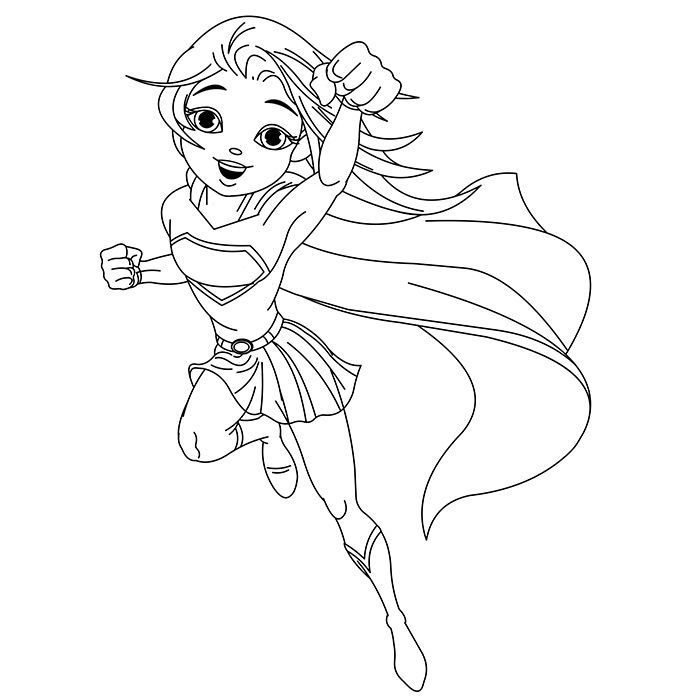 700x700 Supergirl Coloring Pages Download And Print For Free Stuff