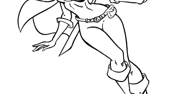 728x393 Supergirl Coloring Pages