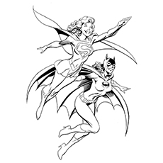 Supergirl Printable Coloring Pages