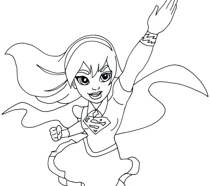 678x600 Supergirl Coloring Sheets Supergirl Coloring Pages Coloring Page