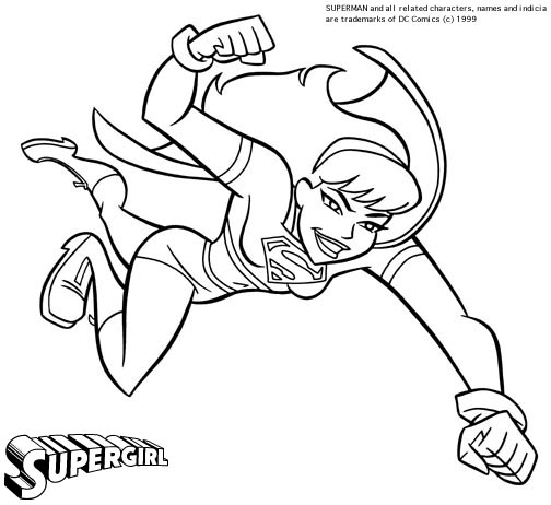 504x462 Batgirl And Supergirl Coloring Pages