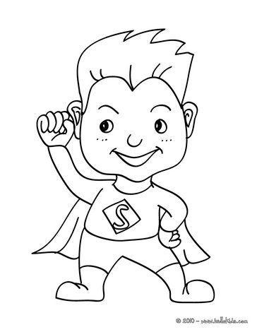 Superhero Cartoon Coloring Pages