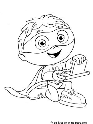 Printable Cartoon Superhero Coloring Pages For Kids 300x400 Printable Cartoon Superhero Coloring Pages For Kids
