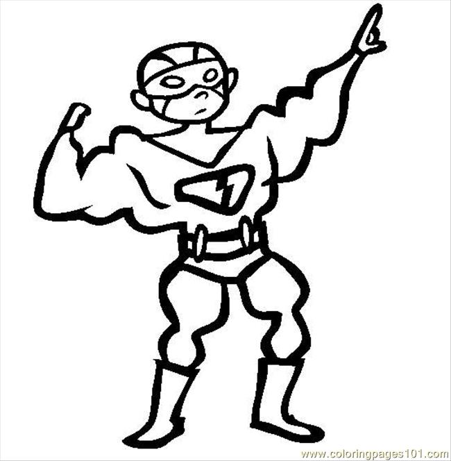 Superhero Costume Coloring Page 650x664 Superhero Costume Coloring Page