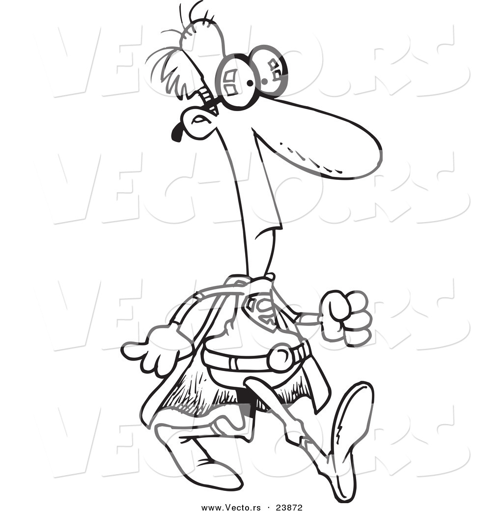 Vector Of A Cartoon Nerdy Super Hero 1024x1044 Vector Of A Cartoon Nerdy Super Hero