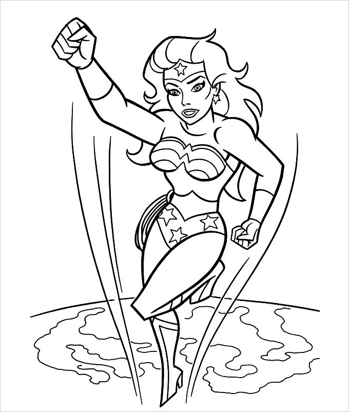 Free Superhero Coloring Pages 680x802 Free Superhero Coloring Pages