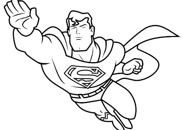 Superhero Coloring Page Intended For Super Hero Inspirations 17 600x425 Superhero Coloring Page Intended For Super Hero Inspirations 17
