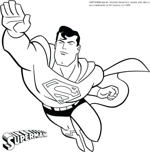 Superhero Coloring Page 504x512 Superhero Coloring Page